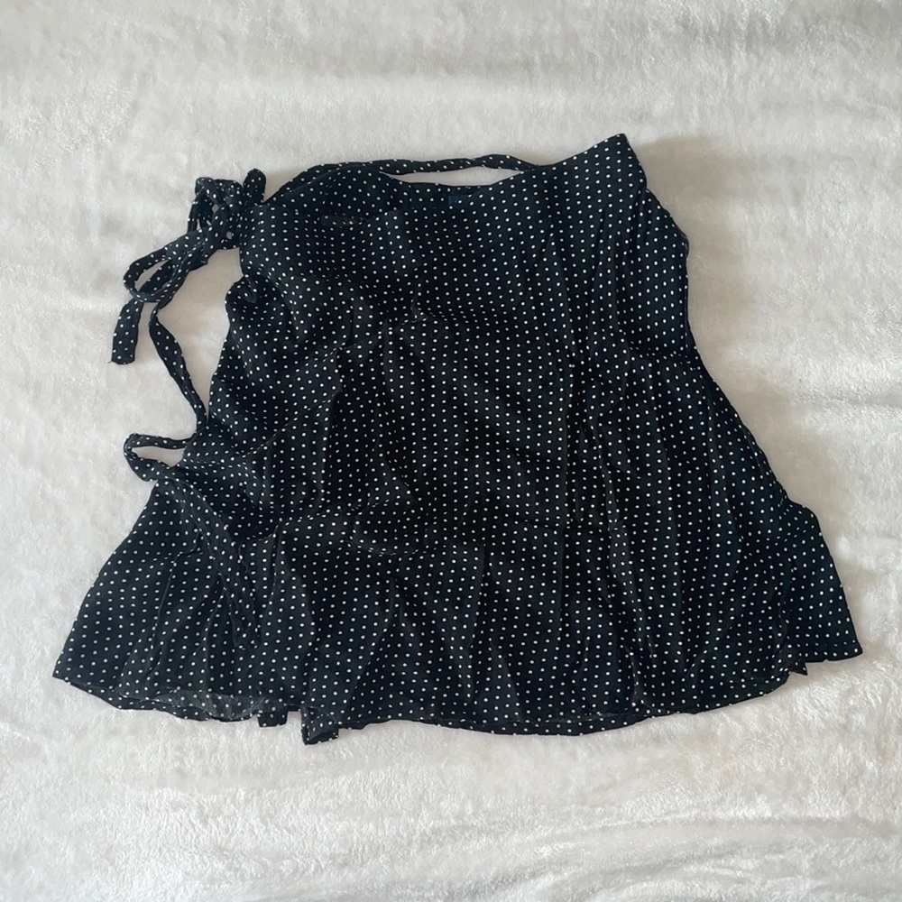 brandy melville wrap mini skirt
